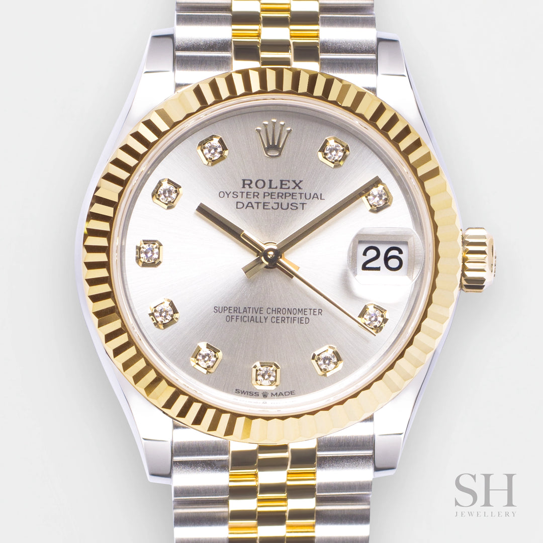 Rolex Datejust31 31mm Steel/YG Silver Dial Diamond Markers 2024 Ref m278273-0020 (#875)