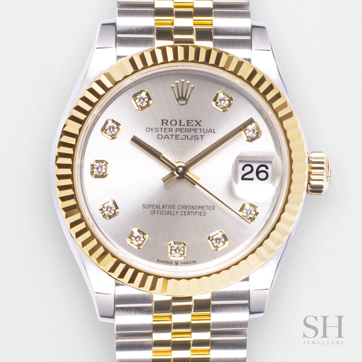Rolex Datejust31 31mm Steel/YG Silver Dial Diamond Markers 2024 Ref m278273-0020 (#875)