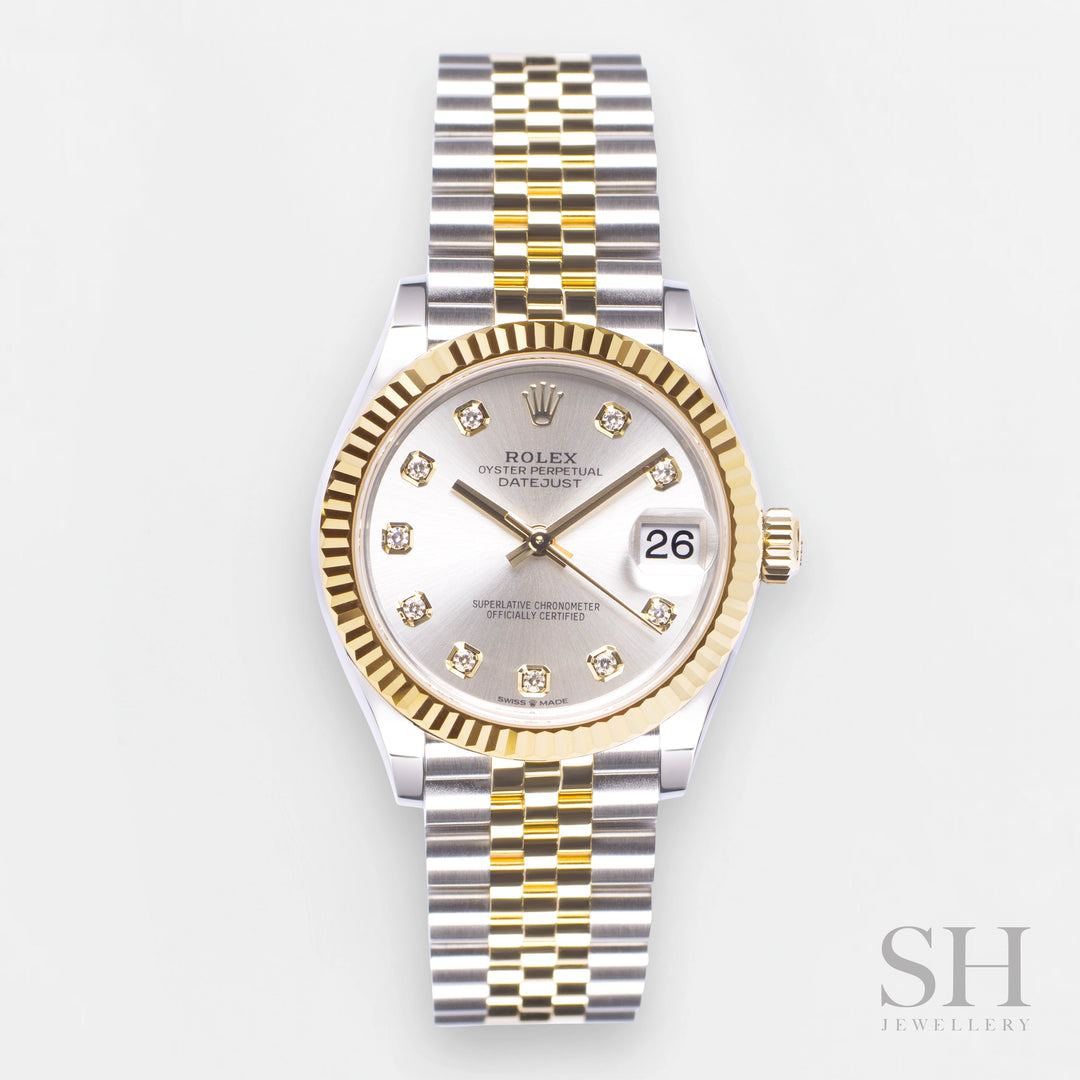 Rolex Datejust31 31mm Steel/YG Silver Dial Diamond Markers 2024 Ref m278273-0020 (#875)