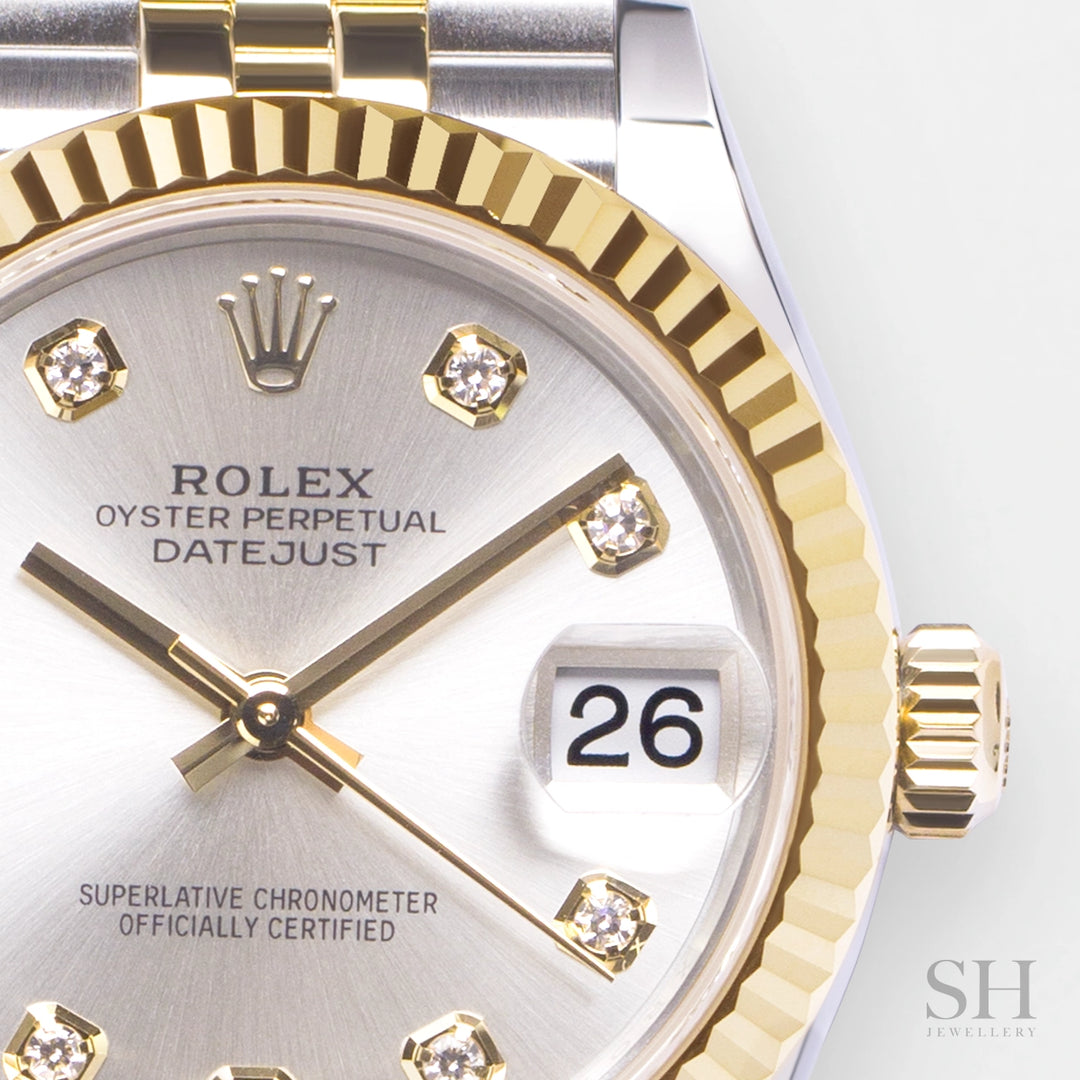 Rolex Datejust31 31mm Steel/YG Silver Dial Diamond Markers 2024 Ref m278273-0020 (#875)