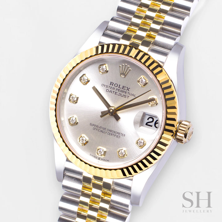 Rolex Datejust31 31mm Steel/YG Silver Dial Diamond Markers 2024 Ref m278273-0020 (#875)