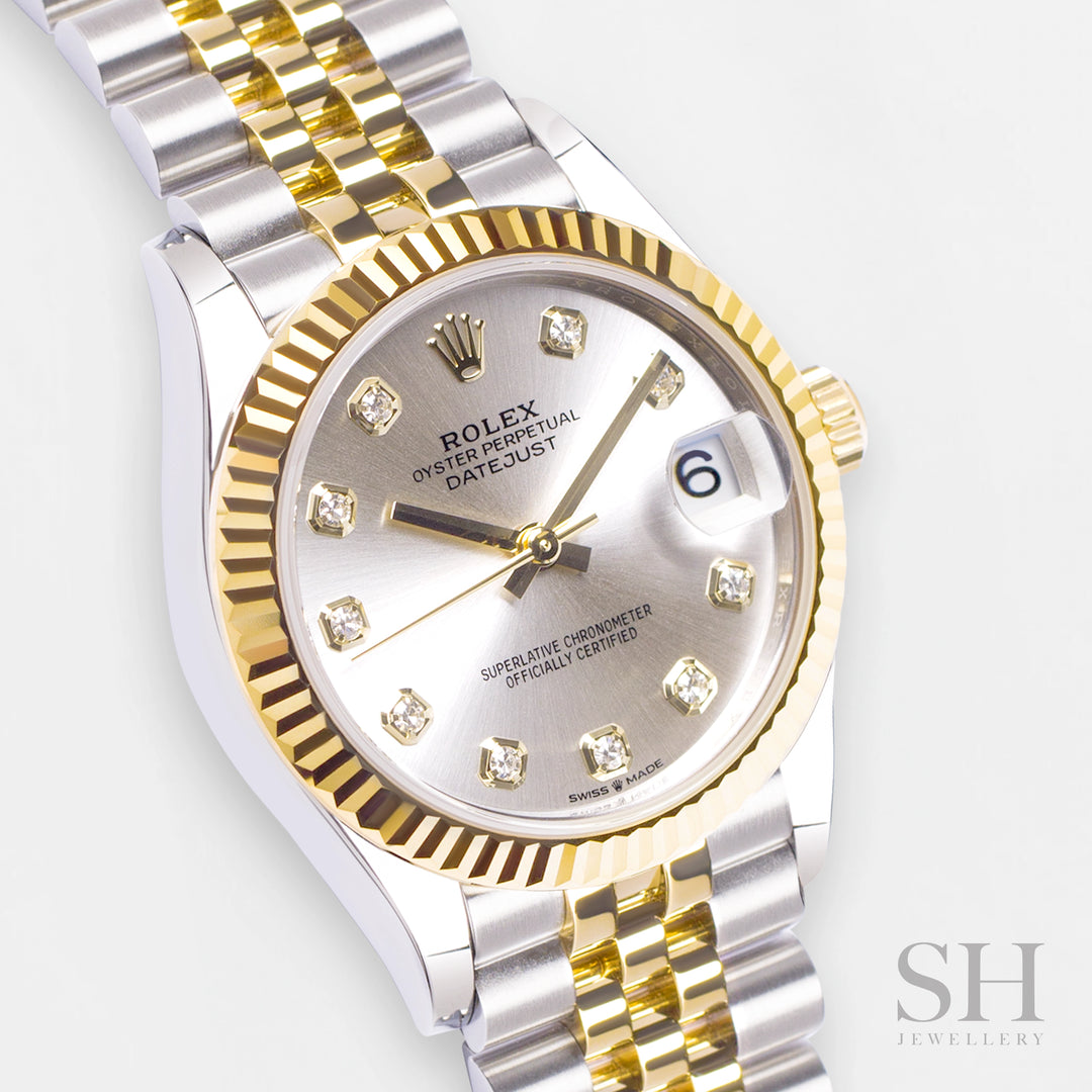 Rolex Datejust31 31mm Steel/YG Silver Dial Diamond Markers 2024 Ref m278273-0020 (#875)