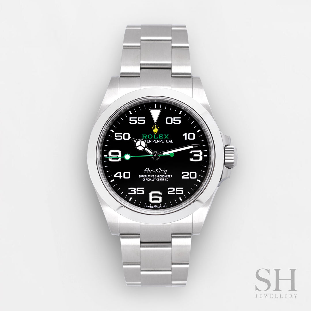 Rolex Air King 40mm Steel Black Dial Numeral Markers 2025 Ref m126900-0001 (#987)