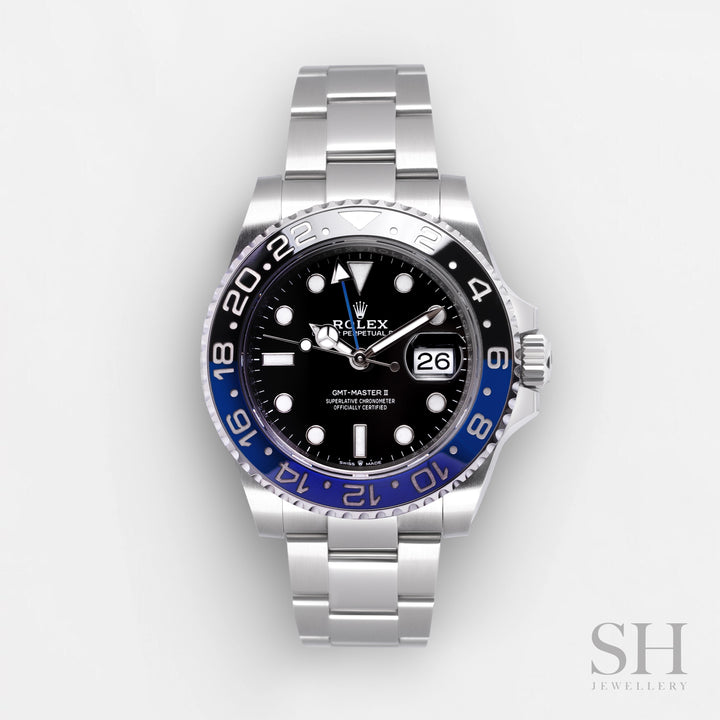 Rolex GMT-Master II 40mm 'Batman' Steel Black Dial Button Markers 2024 Ref m126710blnr-0003 (#806)