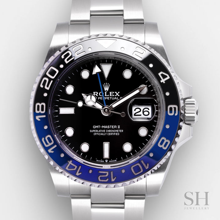 Rolex GMT-Master II 40mm 'Batman' Steel Black Dial Button Markers 2024 Ref m126710blnr-0003 (#806)