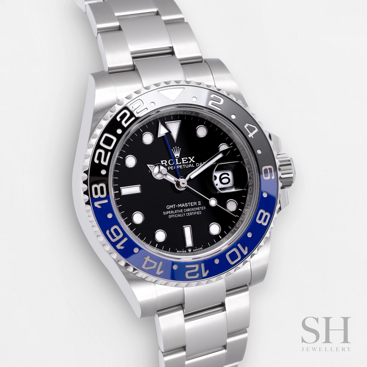 Rolex GMT-Master II 40mm 'Batman' Steel Black Dial Button Markers 2024 Ref m126710blnr-0003 (#806)