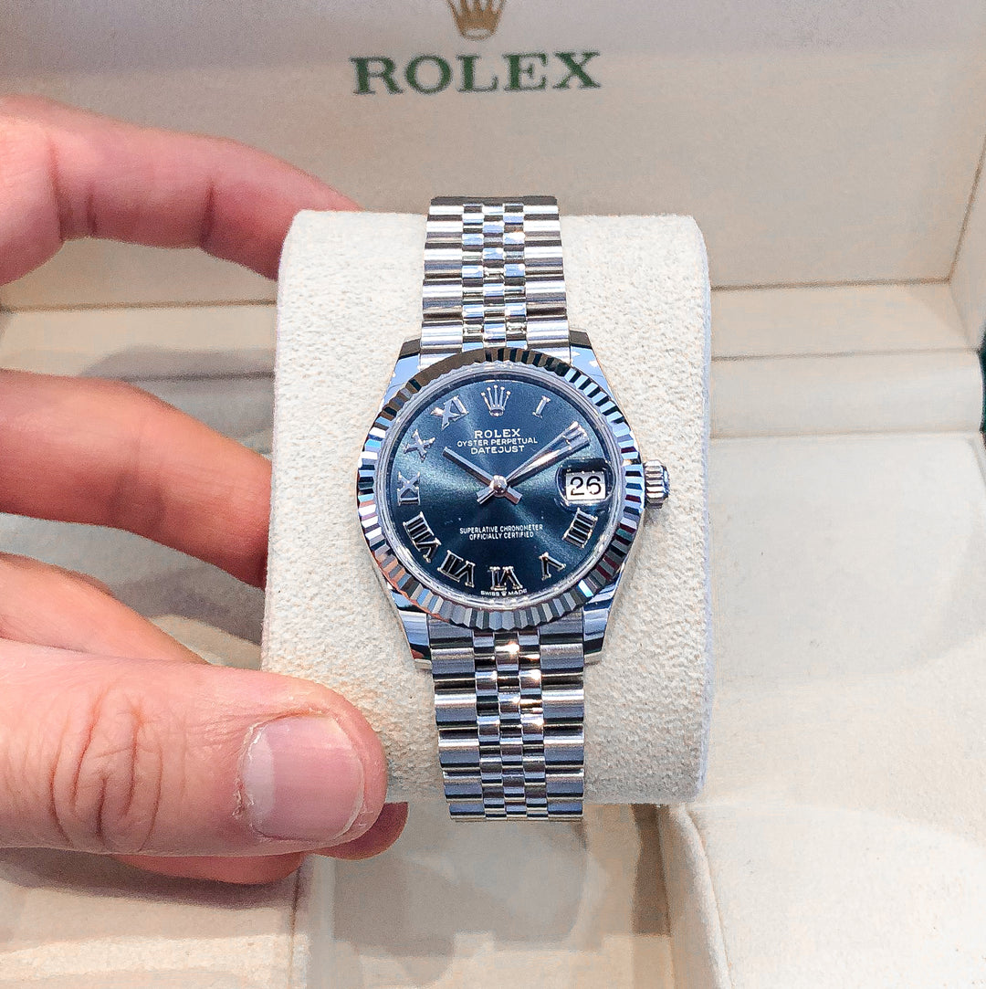 Rolex Datejust31 31mm Steel/WG Blue Dial Numeral Markers 2025 Ref m278274-0034 (#986)