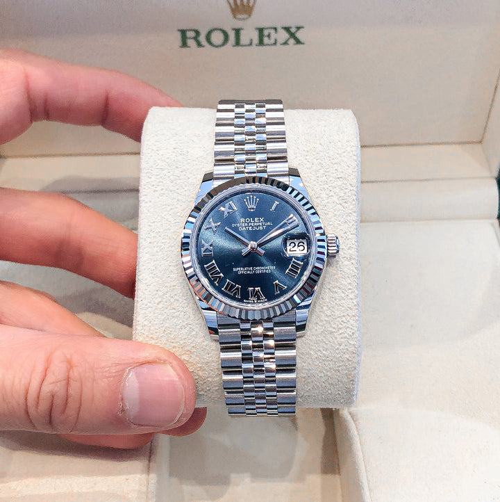 Rolex Datejust31 31mm Steel/WG Blue Dial Numeral Markers 2025 Ref m278274-0034 (#986)