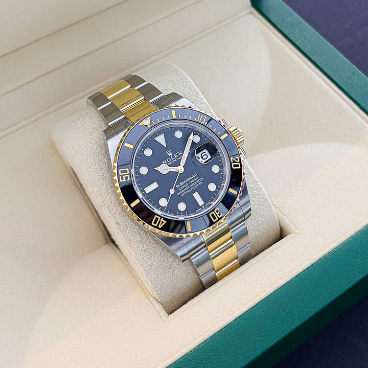 Rolex Submariner-Date 41mm Steel/YG Black Dial Button Markers 2025 Ref m126613ln-0002 (#980)