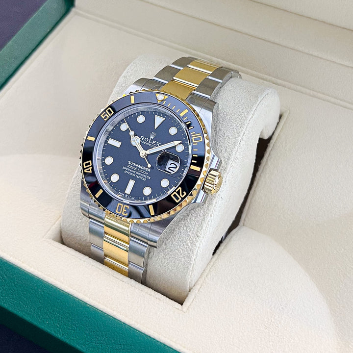 Rolex Submariner-Date 41mm Steel/YG Black Dial Button Markers 2025 Ref m126613ln-0002 (#980)