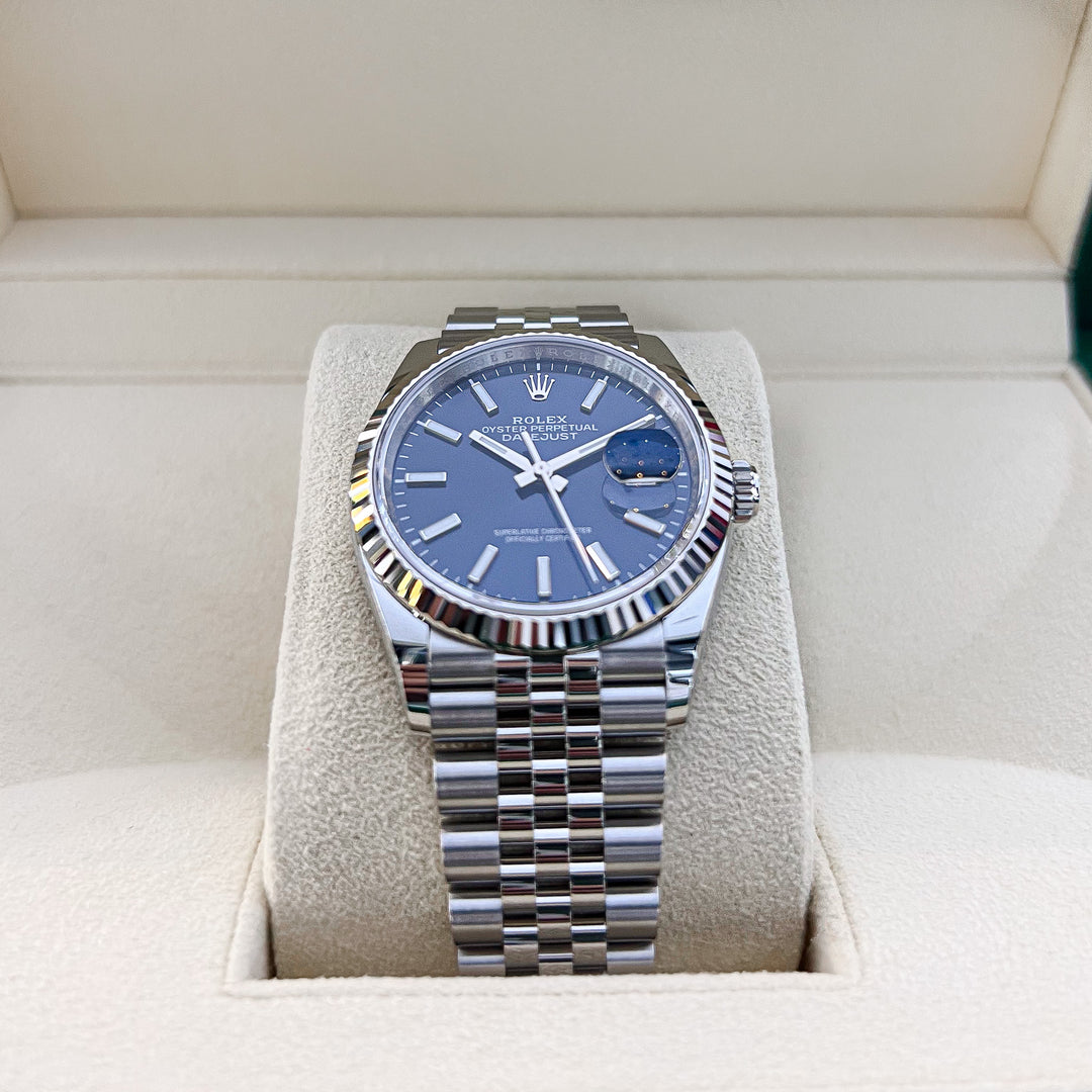 Rolex Datejust36 36mm Steel/WG Blue Dial Stick Markers 2024 Ref m126234-0017 (#880)