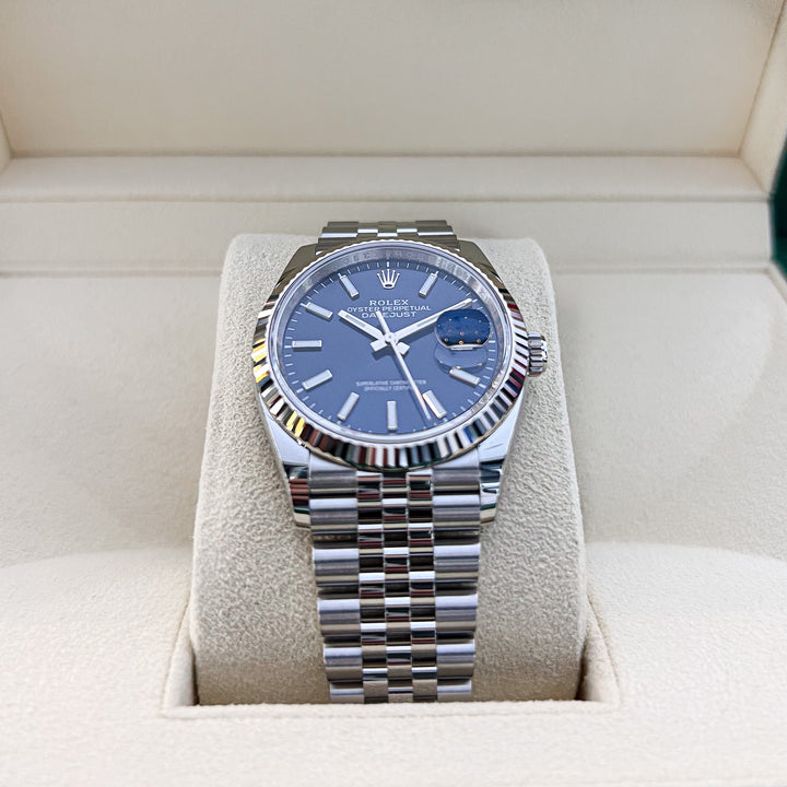 Rolex Datejust36 36mm Steel/WG Blue Dial Stick Markers 2024 Ref m126234-0017 (#880)