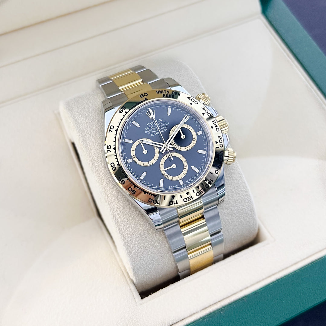 Rolex Cosmograph Daytona 40mm Steel/YG Black Dial Stick Markers 2025 Ref m126503-0003 (#990)