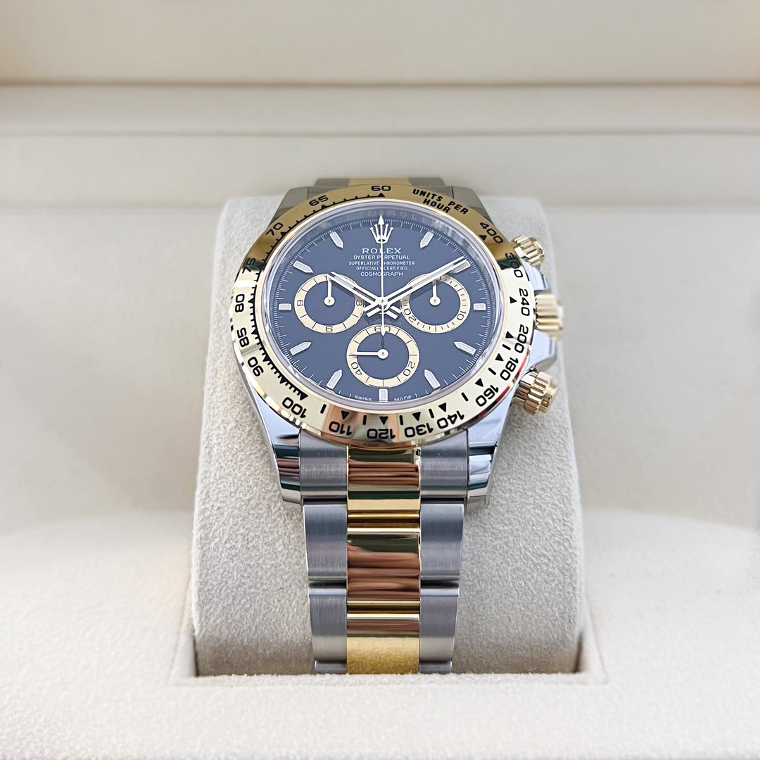 Rolex Cosmograph Daytona 40mm Steel/YG Black Dial Stick Markers 2025 Ref m126503-0003 (#990)