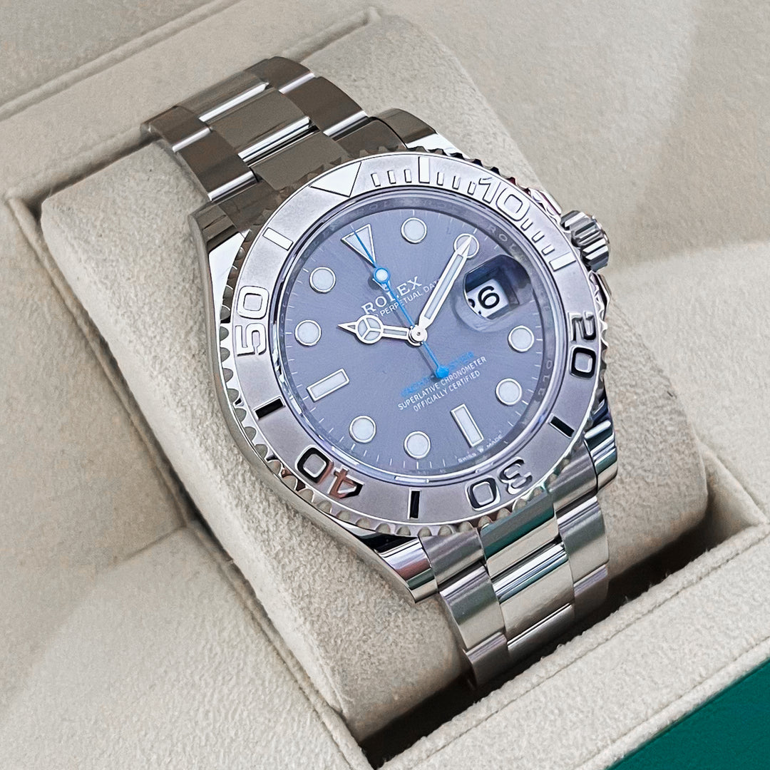 Rolex Yacht-Master40 40mm Steel/Plat Slate Dial Button Markers 2025 Ref m126622-0001 (#981)