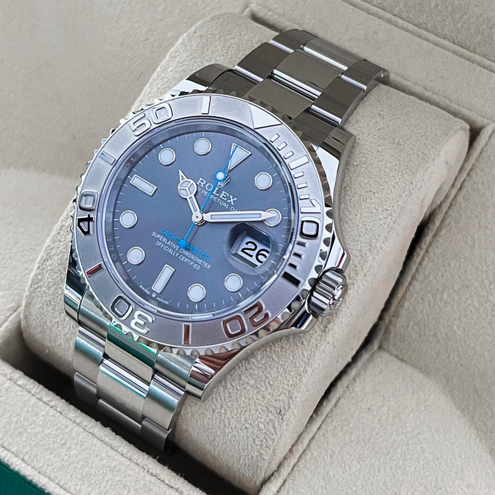 Rolex Yacht-Master40 40mm Steel/Plat Slate Dial Button Markers 2025 Ref m126622-0001 (#981)
