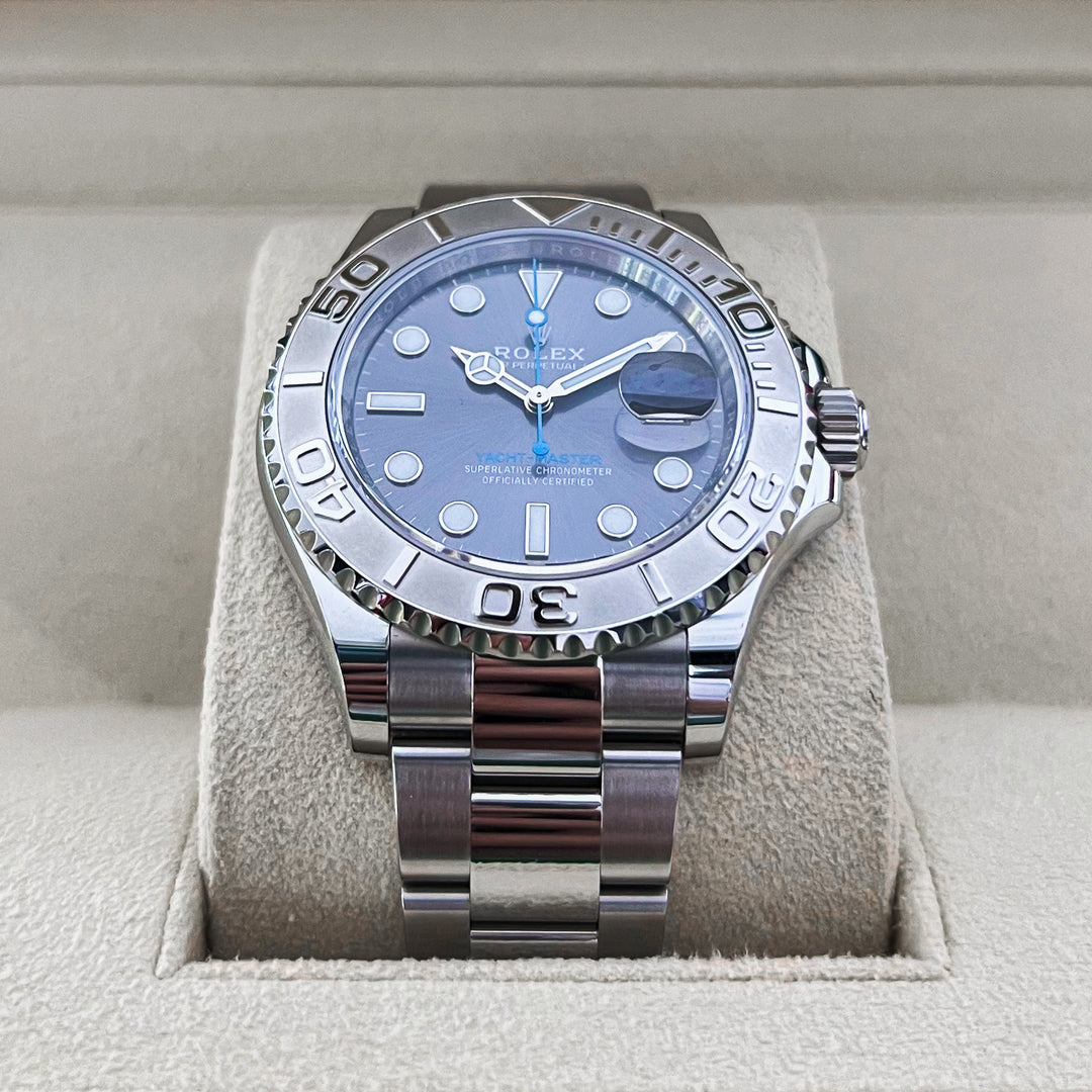 Rolex Yacht-Master40 40mm Steel/Plat Slate Dial Button Markers 2025 Ref m126622-0001 (#981)