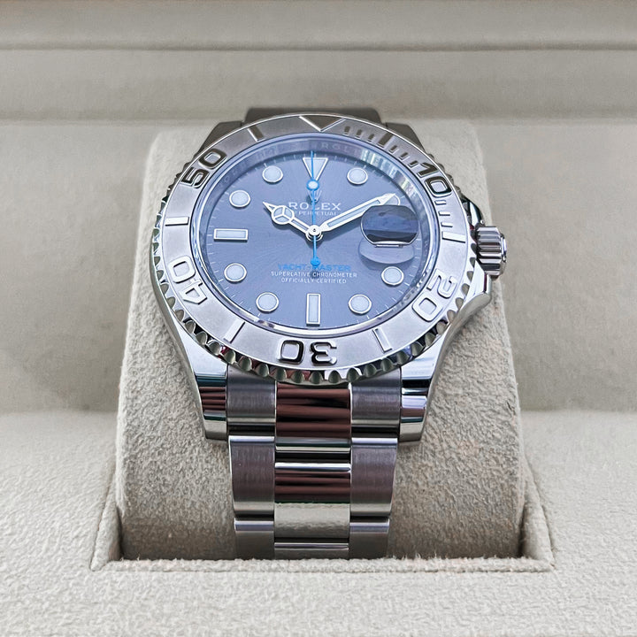 Rolex Yacht-Master40 40mm Steel/Plat Slate Dial Button Markers 2025 Ref m126622-0001 (#981)