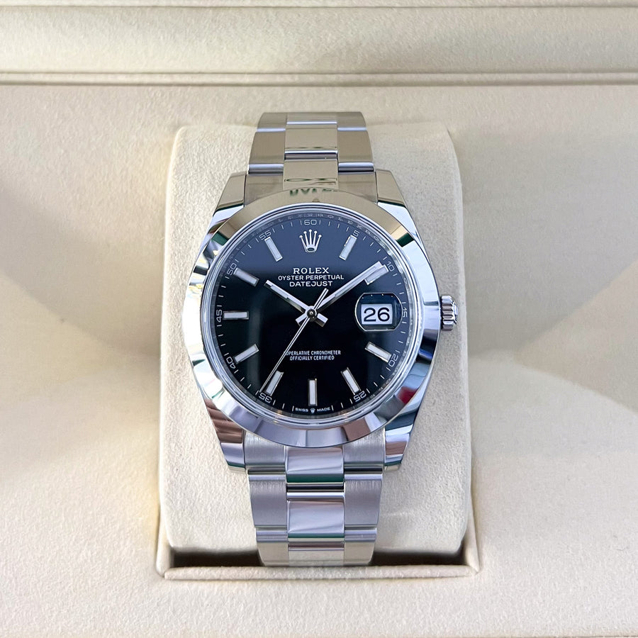 Rolex Datejust41 41mm Steel Black Dial Stick Markers 2024