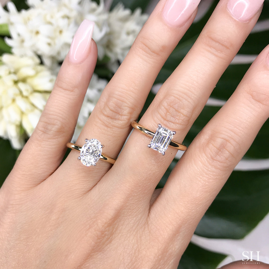 18k Yellow Gold Engagement Rings