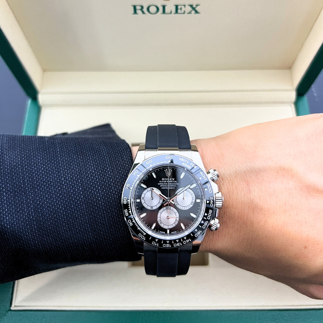 Rolex Cosmograph Daytona 40mm 'Baby Le Mans' WG Black Dial Stick Markers 2026 Ref m126519ln-0002 (#1084)