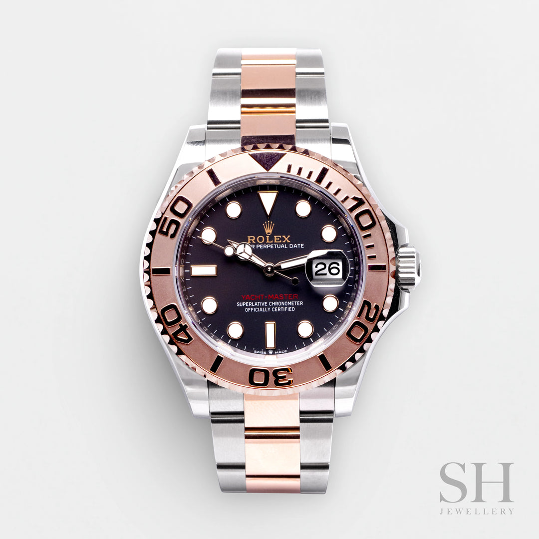 Rolex Yacht-Master 40mm Steel/RG Black Dial Button Markers 2023 Ref m126621-0001 (#332)