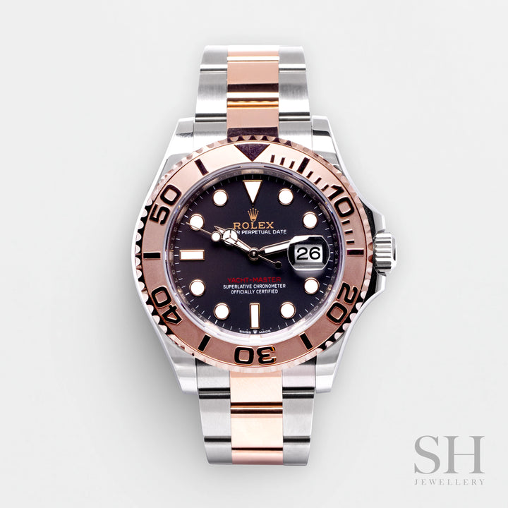 Rolex Yacht-Master 40mm Steel/RG Black Dial Button Markers 2023 Ref m126621-0001 (#332)