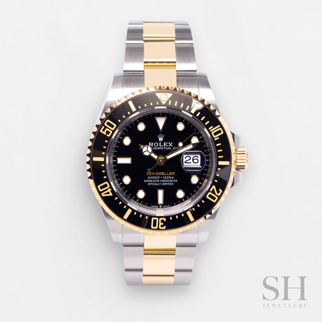 Rolex Sea-Dweller 43mm Steel/YG Black Dial Button Markers 2024 Ref m126603-0001 (#768)