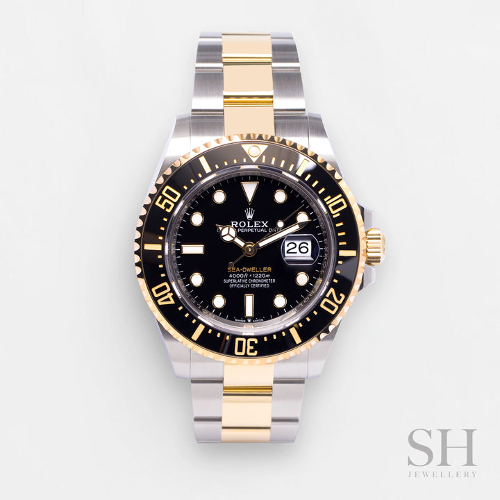 Rolex Sea-Dweller 43mm Steel/YG Black Dial Button Markers 2024 Ref m126603-0001 (#768)