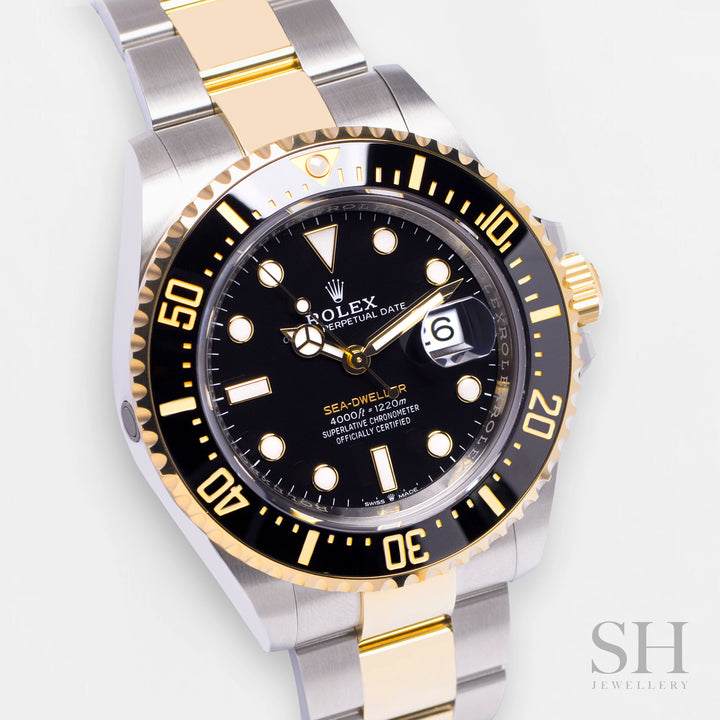Rolex Sea-Dweller 43mm Steel/YG Black Dial Button Markers 2024 Ref m126603-0001 (#768)