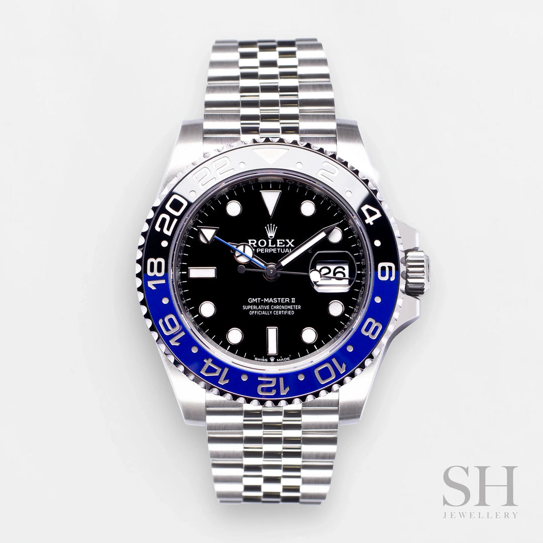 Rolex GMT-Master II 40mm 'Batgirl' Steel Black Dial Button Markers 2024 Ref m126710blnr-0002 (#882)