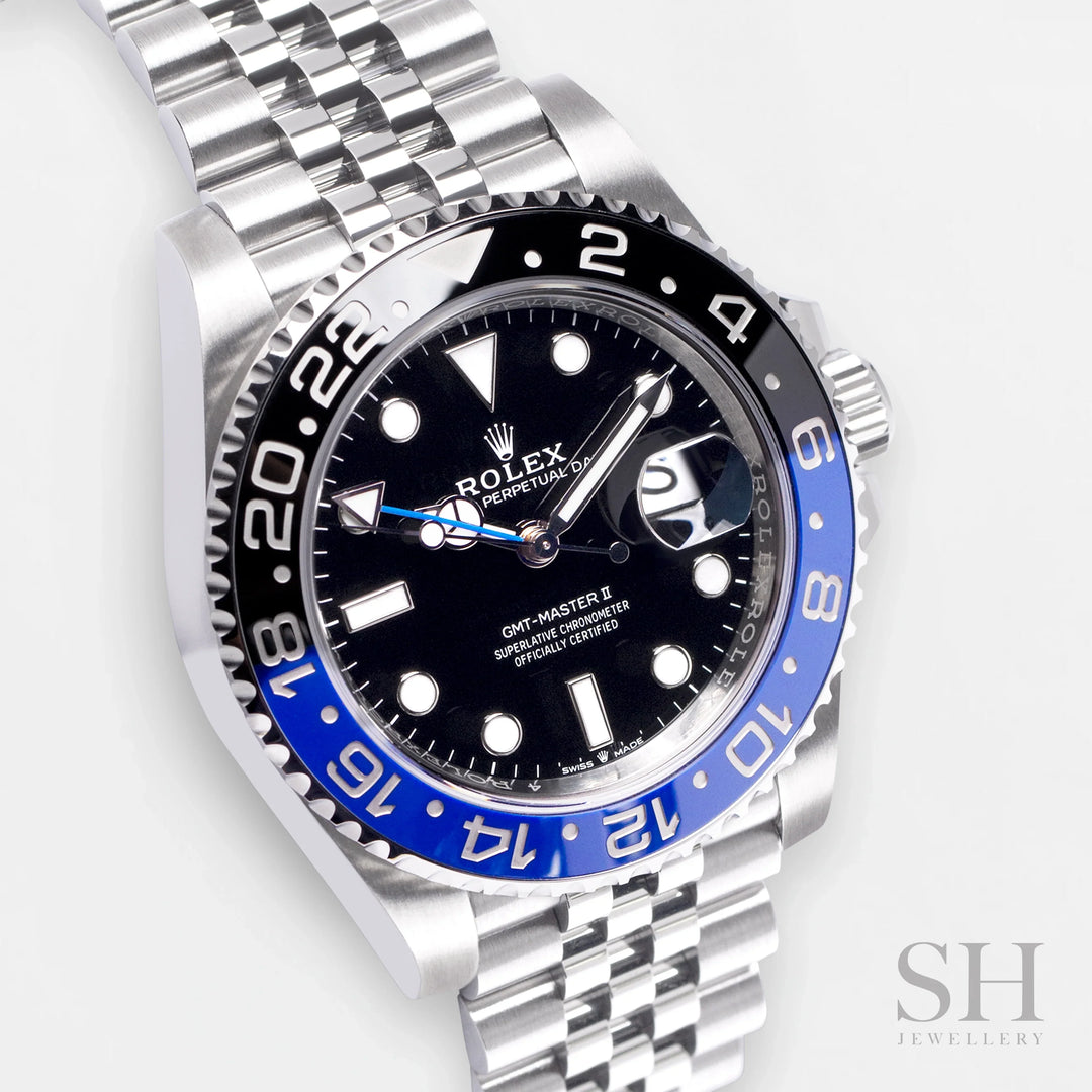 Rolex GMT-Master II 40mm 'Batgirl' Steel Black Dial Button Markers 2024 Ref m126710blnr-0002 (#882)