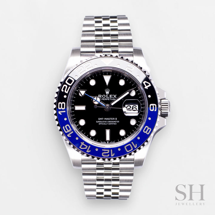 Rolex GMT-Master II 40mm 'Batgirl' Steel Black Dial Button Markers 2023 Ref m126710blnr-0002 (#426)