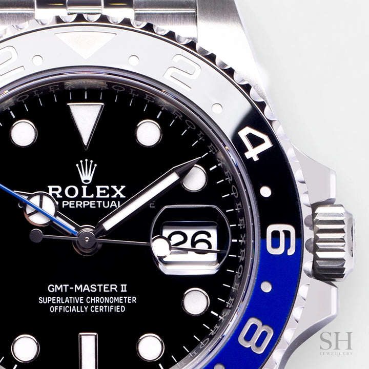 Rolex GMT-Master II 40mm 'Batgirl' Steel Black Dial Button Markers 2023 Ref m126710blnr-0002 (#426)