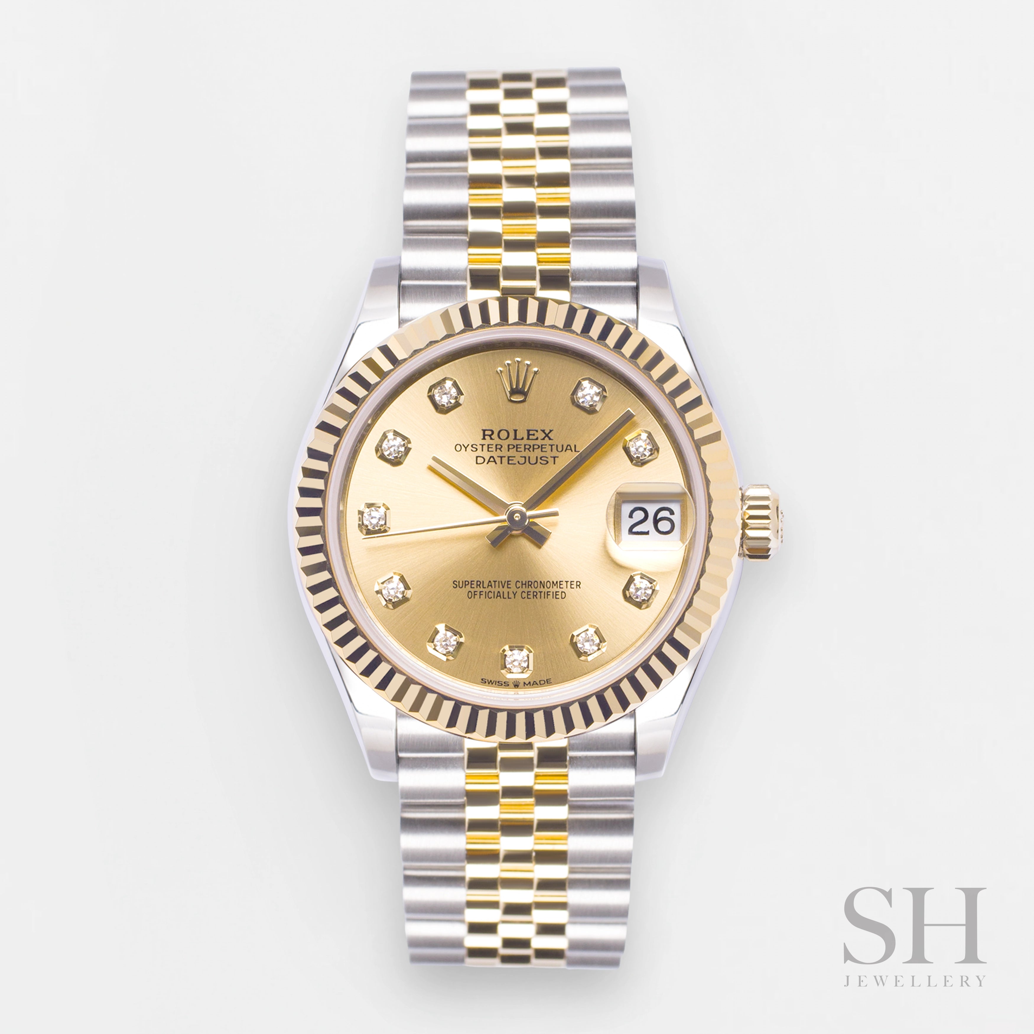 Datejust 31mm Yellow Gold Steel Champagne Dial main image 0