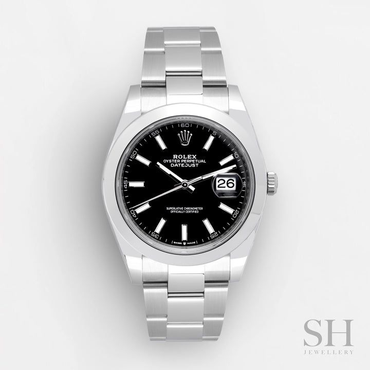 Rolex Datejust41 41mm Steel Black Dial Stick Markers 2025 Ref m126300-0011 (#992)