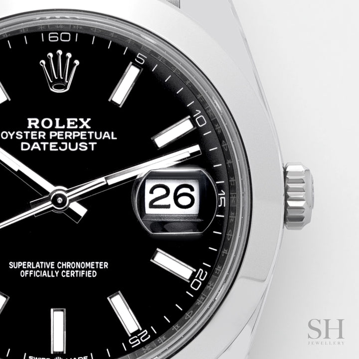 Rolex Datejust41 41mm Steel Black Dial Stick Markers 2025 Ref m126300-0011 (#992)