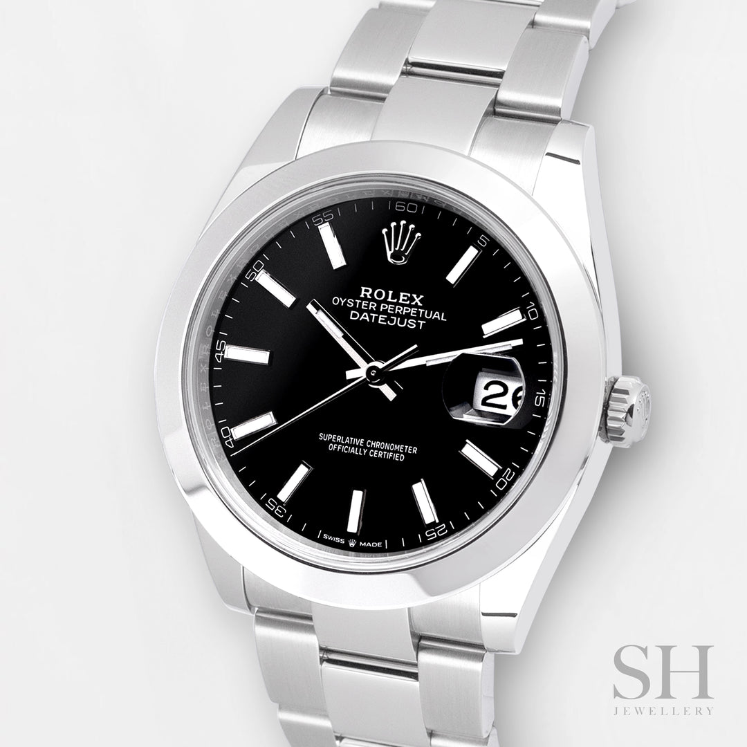 Rolex Datejust41 41mm Steel Black Dial Stick Markers 2025 Ref m126300-0011 (#992)