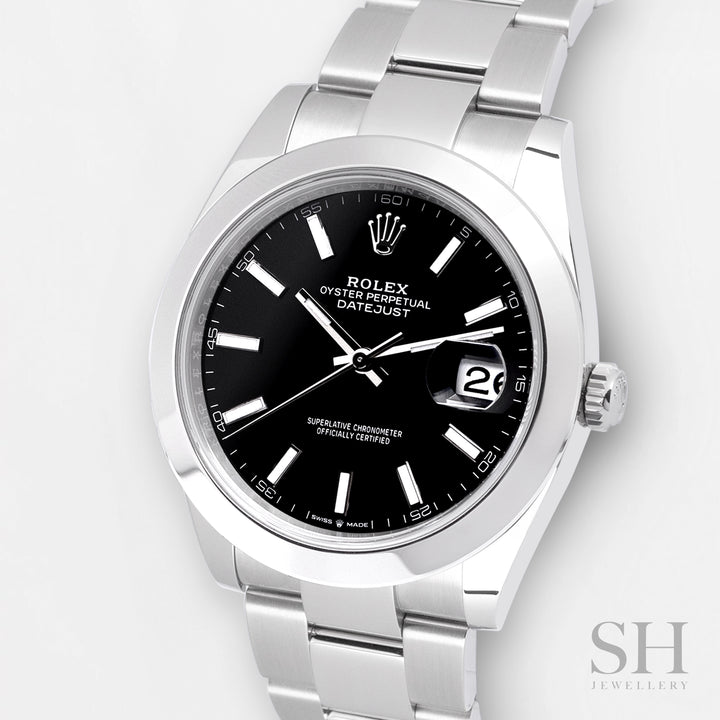 Rolex Datejust41 41mm Steel Black Dial Stick Markers 2025 Ref m126300-0011 (#992)