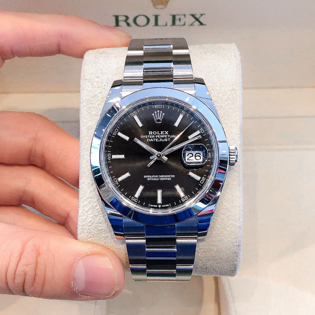 Rolex Datejust41 41mm Steel Black Dial Stick Markers 2025 Ref m126300-0011 (#992)