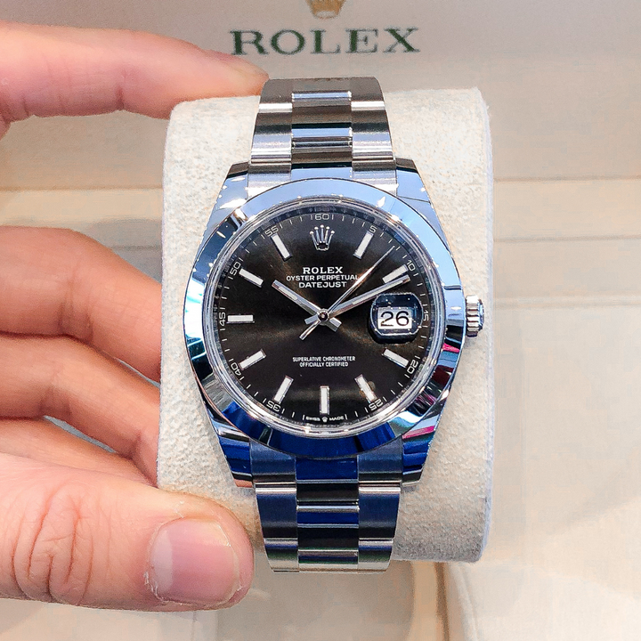 Rolex Datejust41 41mm Steel Black Dial Stick Markers 2025 Ref m126300-0011 (#992)