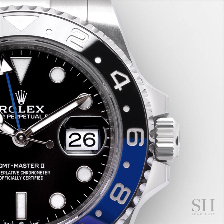Rolex GMT-Master II 40mm 'Batman' Steel Black Dial Button Markers 2024 Ref m126710blnr-0003 (#806)