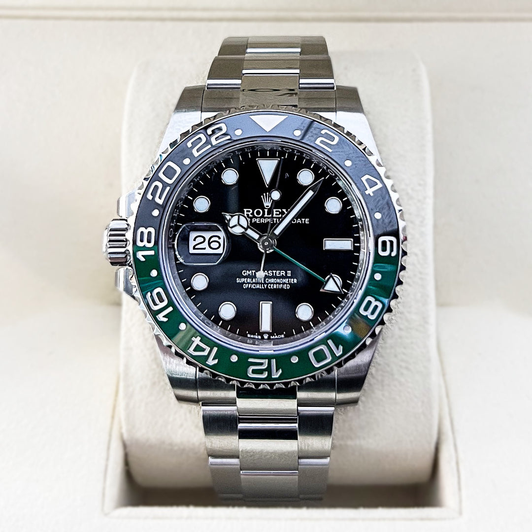 Rolex GMT-Master II 40mm 'Sprite' Steel Black Dial Button Markers 2025 Ref m126720vtnr-0001 (#902)