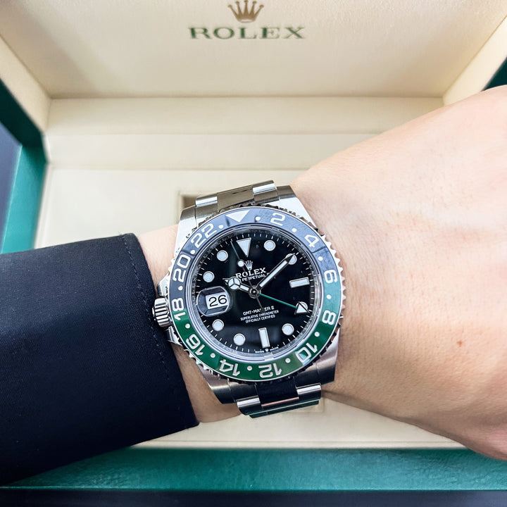 Rolex GMT-Master II 40mm 'Sprite' Steel Black Dial Button Markers 2025 Ref m126720vtnr-0001 (#902)
