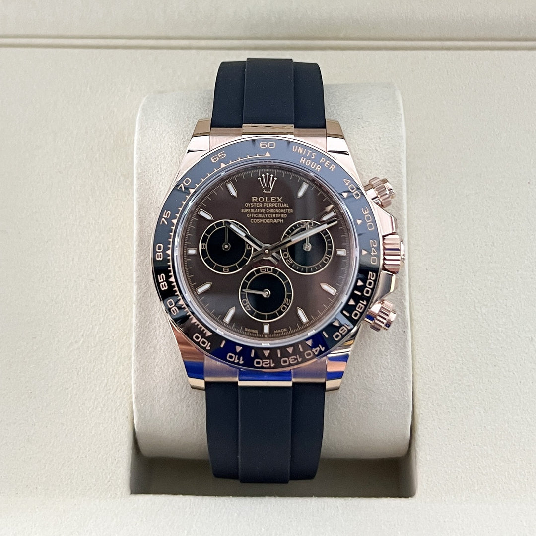 Rolex Cosmograph Daytona 40mm RG Chocolate Dial Stick Markers 2025 Ref m126515ln-0010 (#952)
