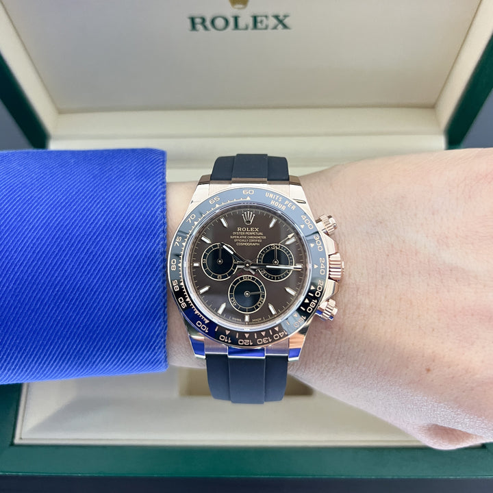 Rolex Cosmograph Daytona 40mm RG Chocolate Dial Stick Markers 2025 Ref m126515ln-0010 (#952)