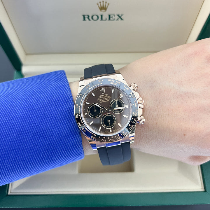 Rolex Cosmograph Daytona 40mm RG Chocolate Dial Stick Markers 2025 Ref m126515ln-0010 (#952)