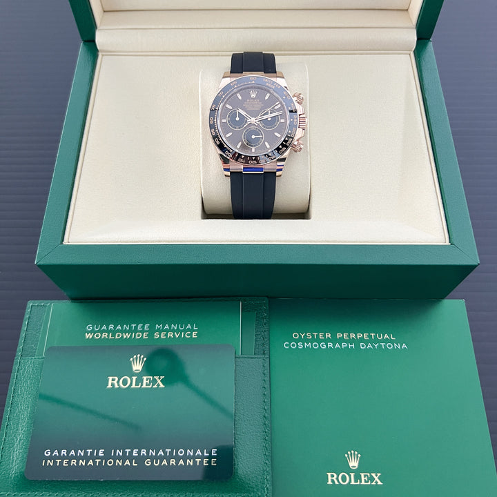 Rolex Cosmograph Daytona 40mm RG Chocolate Dial Stick Markers 2025 Ref m126515ln-0010 (#952)
