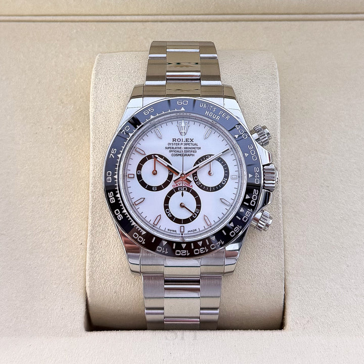 Rolex Cosmograph Daytona 40mm Steel White Dial Stick Markers 2025 Ref m126500ln-0001 (#1002)