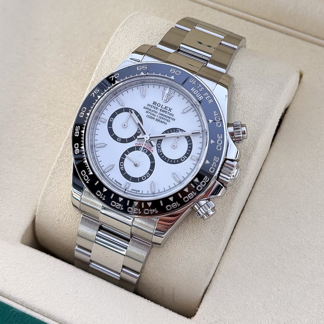 Rolex Cosmograph Daytona 40mm Steel White Dial Stick Markers 2025 Ref m126500ln-0001 (#1002)